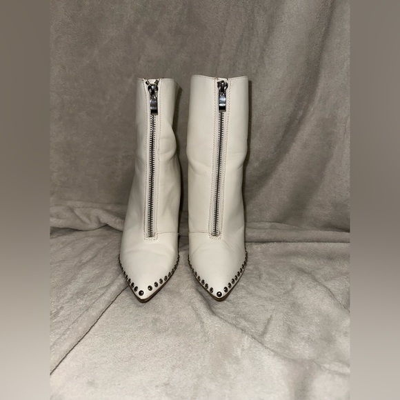 White Studded Boots - Picture 3 of 6
